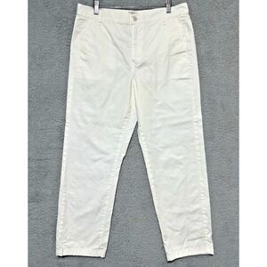 J.‎ Crew Slouchy Boyfriend Chino Mens Size 30X27 Actual 36X27 Cotton Pants Ivory